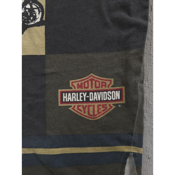 Vintage 2000s Y2K Harley-Davidson Motorcycles AOP Long Sleeve T-shirt L Biker - Picture 8 of 11